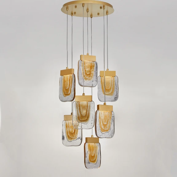 Lustre a závesné svietidlá -  Novaluce Retro lustr Grani 48 zlaté