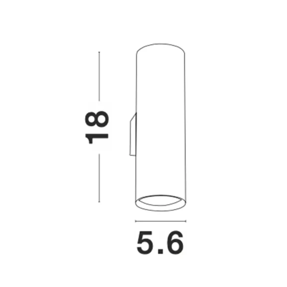 Nástenné svietidlá -  Novaluce LED nástěnné svítidlo Nosa 56 bílé