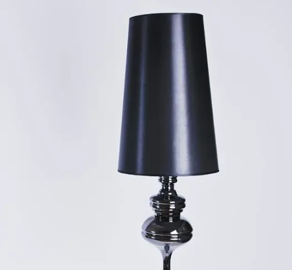 Stojace lampy -  Azzardo Retro lampa Baroco černé FLOOR