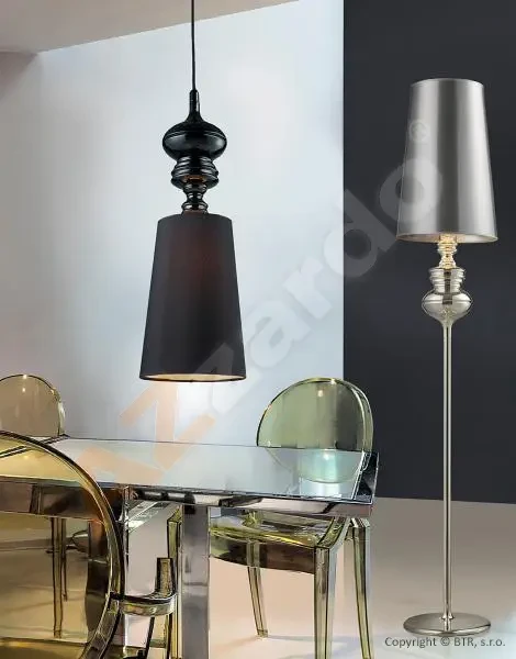 Stojace lampy -  Azzardo Retro lampa Baroco stříbrné
