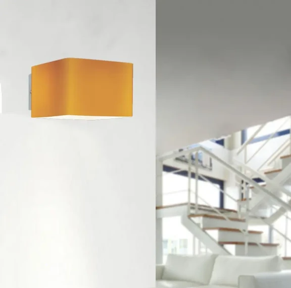 Nástenné svietidlá -  Azzardo Designové nástěnné svítidlo Tulip oranžové