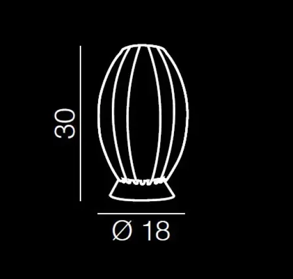 Stolové lampy -  Azzardo Moderní stolní lampa Elba