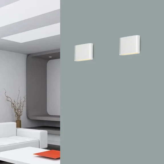 Vonkajšie nástenné svietidlá -  Azzardo LED vnější nástěnné osvětlení Cremona S bílé