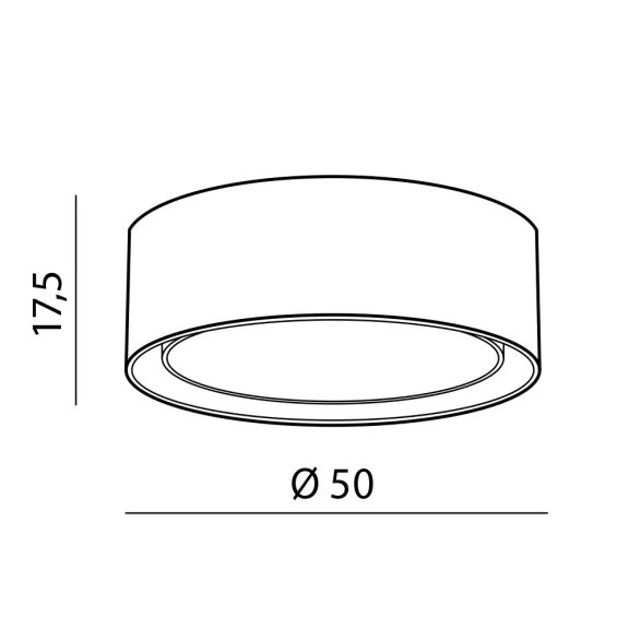 Stropné svietidlá -  Azzardo Minimalistické stropní svítidlo Milo bílé