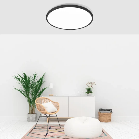 Stropné svietidlá -  Azzardo LED stropní svítidlo Cream 100 stmívatelný černé