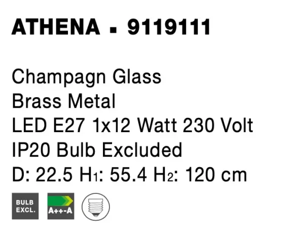 Lustre a závesné svietidlá -  Novaluce Luxusní lustr Athena 225 Mosaz