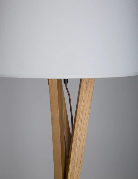Stojace lampy -  Novaluce Dřevěná stojací lampa Salino A 50 Dřevo