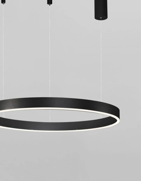 Lustre a závesné svietidlá -  Novaluce LED lustr Motif 60 černé