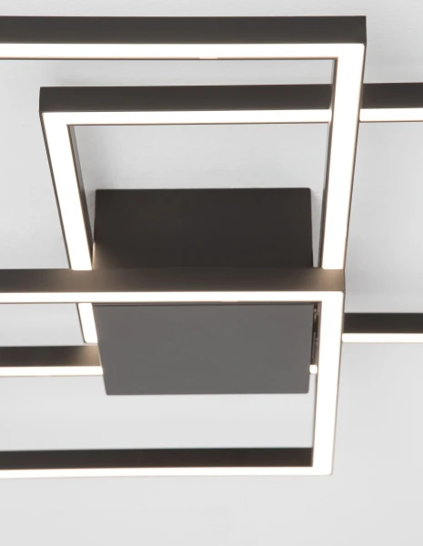 Stropné svietidlá -  Novaluce LED stropní svítidlo Bilbao 56 černé