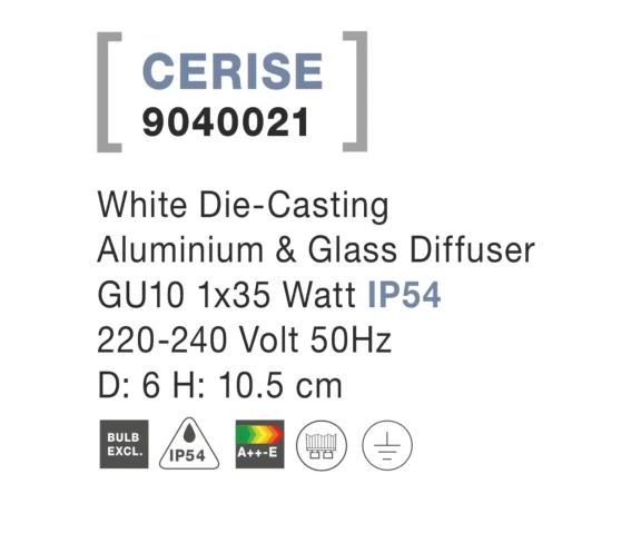 Vonkajšie bodové svetlá -  Novaluce Venkovní zahradní svítidlo Cerise 6 bílé