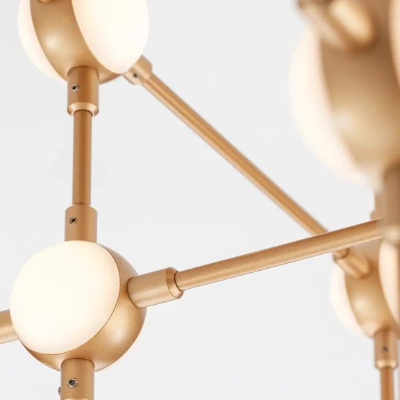 Stropné svietidlá -  Novaluce Stropní svítidlo LED se stmíváním Atomo 93 zlaté
