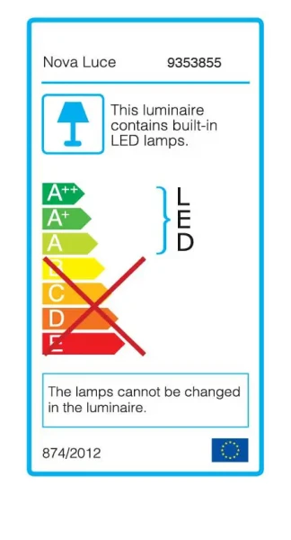 Stropné svietidlá -  Novaluce Stropní svítidlo LED se stmíváním Rando Thin 60 Hnědá