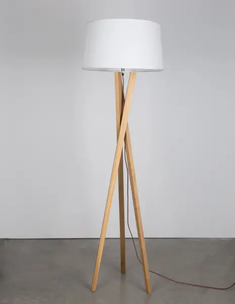 Stojace lampy -  Novaluce Dřevěná stojací lampa Salino A 50 Dřevo