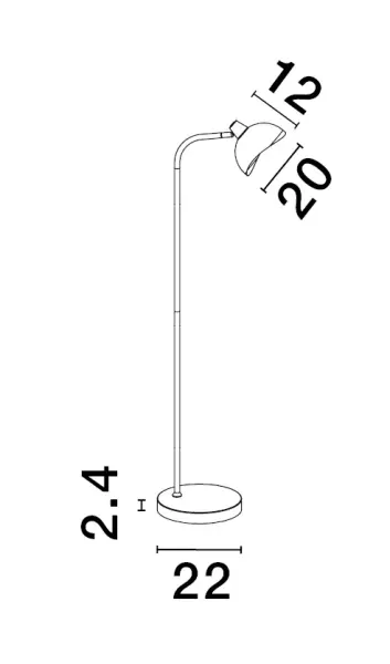 Stojace lampy -  Novaluce Designová stojací lampa Geeti