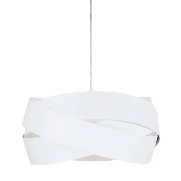Lustre a závesné svietidlá -  Zumaline Designový lustr Tornado 40 bílá