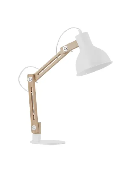 Stolové lampy -  Novaluce Dřevěná stolní lampa Grou 41.3 bílé