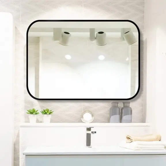 Zrkadlá do kúpeľne -  Gaudia Zrcadlo Mirel SLIM Black
