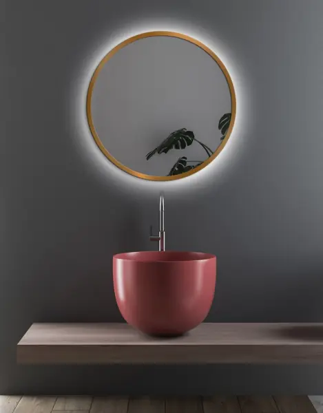 Zrkadlá do kúpeľne -  Gaudia Zrcadlo Nordic Gold LED