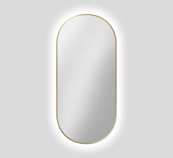 Zrkadlá do kúpeľne -  Gaudia Zrcadlo Zeta SLIM Gold LED Ambient
