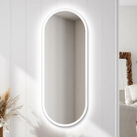 Zrkadlá do kúpeľne -  Gaudia Zrcadlo Zeta LED bílé Ambient
