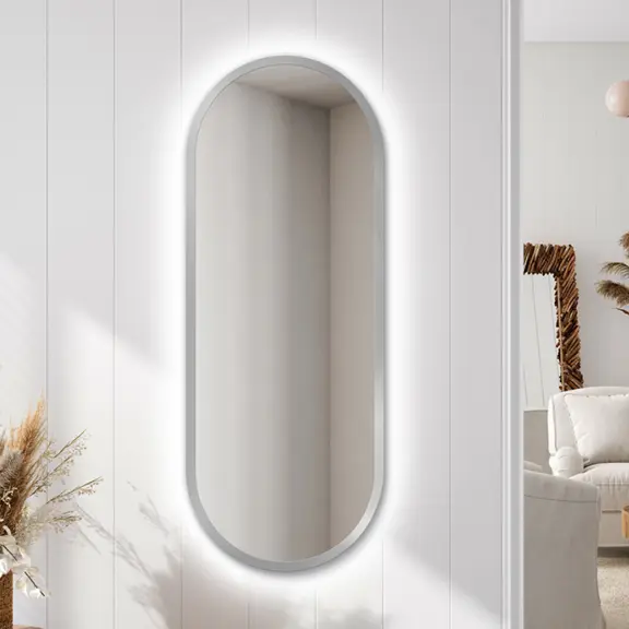 Zrkadlá do kúpeľne -  Gaudia Zrcadlo Zeta LED Silver Ambient