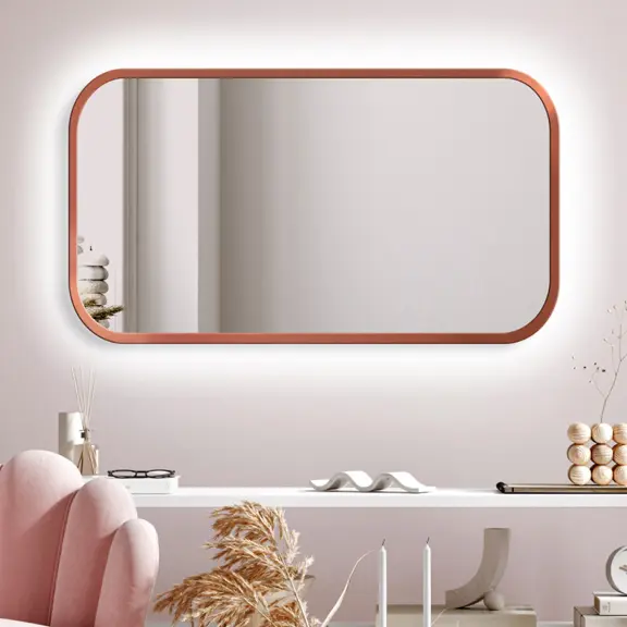 Zrkadlá do kúpeľne -  Gaudia Zrcadlo Mirel LED Ambient Copper