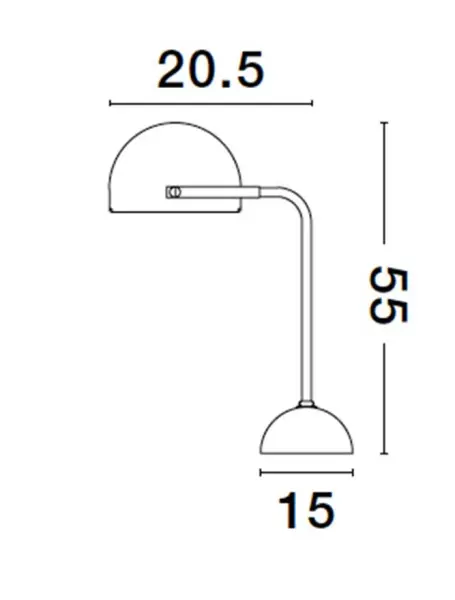 Stolové lampy -  Novaluce Moderní stolní lampa Bishop