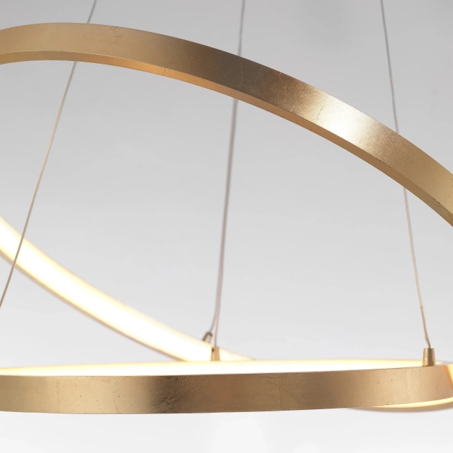 Lustre a závesné svietidlá - Novaluce LED lustr Leon 60 zlaté