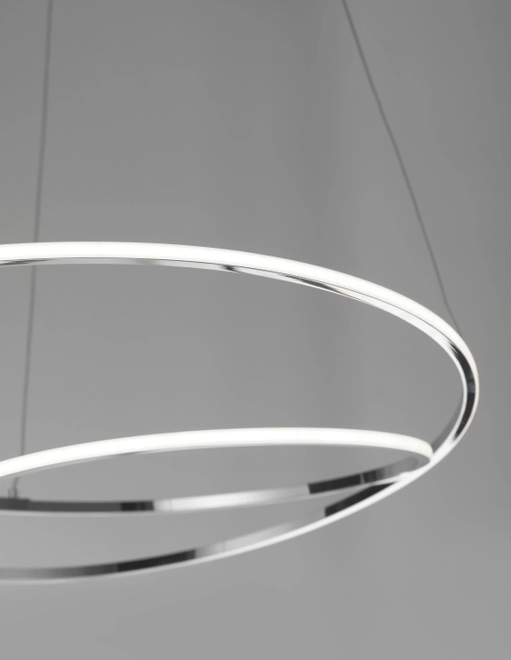 Lustre a závesné svietidlá - Novaluce LED lustr Viareggio 56 Chrome