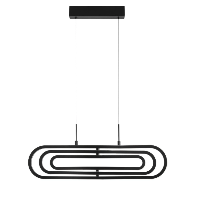 Lustre a závesné svietidlá - Novaluce LED lustr Arte 64 černé