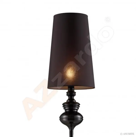Stojace lampy - Azzardo Retro lampa Baroco černé FLOOR