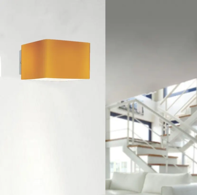 Nástenné svietidlá - Azzardo Designové nástěnné svítidlo Tulip oranžové
