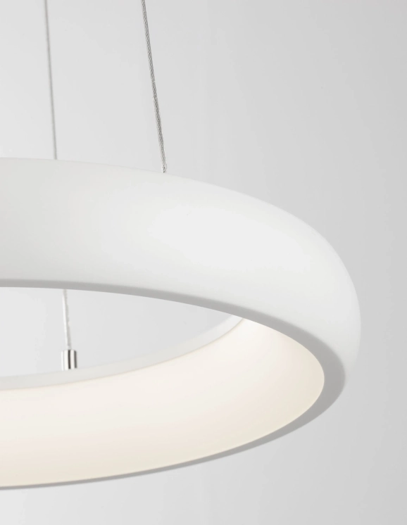 Lustre a závesné svietidlá - Novaluce LED lustr Albi 41 bílé