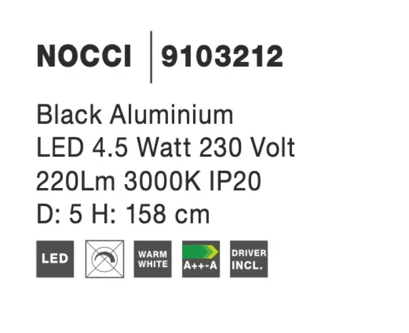 Lustre a závesné svietidlá - Novaluce LED lustr Nocci 5 černé