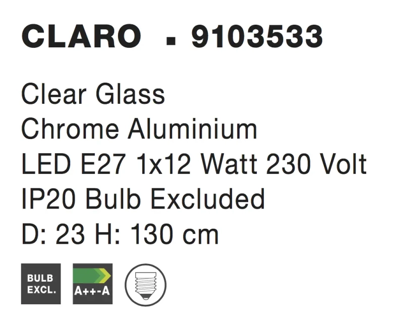 Lustre a závesné svietidlá - Novaluce Retro lustr Claro 23 Chrome