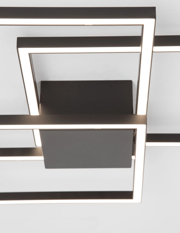 Stropné svietidlá - Novaluce LED stropní svítidlo Bilbao 56 černé