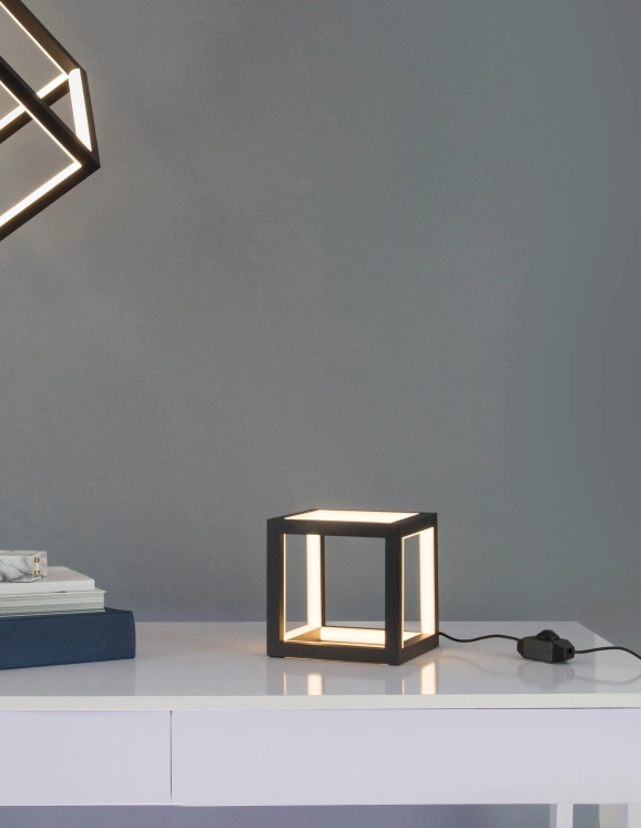 Stolové lampy - Novaluce LED stolní lampa Gabbia 16 černé