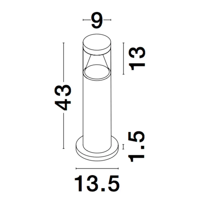 Vonkajšie lampy - Novaluce Venkovní LED lampa Rock B 9 černé