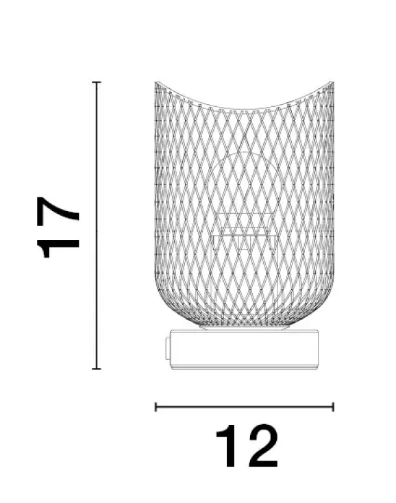 Stolové lampy - Novaluce Designová stolní lampa Lyron 12 bílé