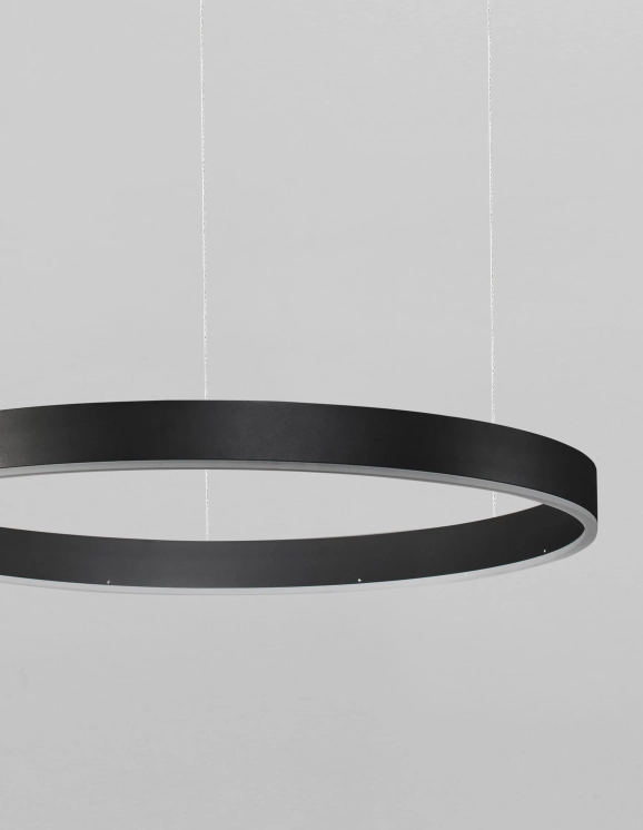 Lustre a závesné svietidlá - Novaluce LED lustr Motif 60 černé