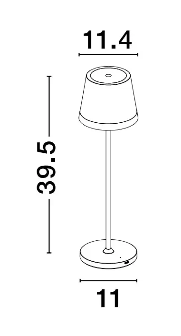 Vonkajšie stolové osvetlenie - Novaluce Venkovní LED svítidlo Seina 114 Hnědá