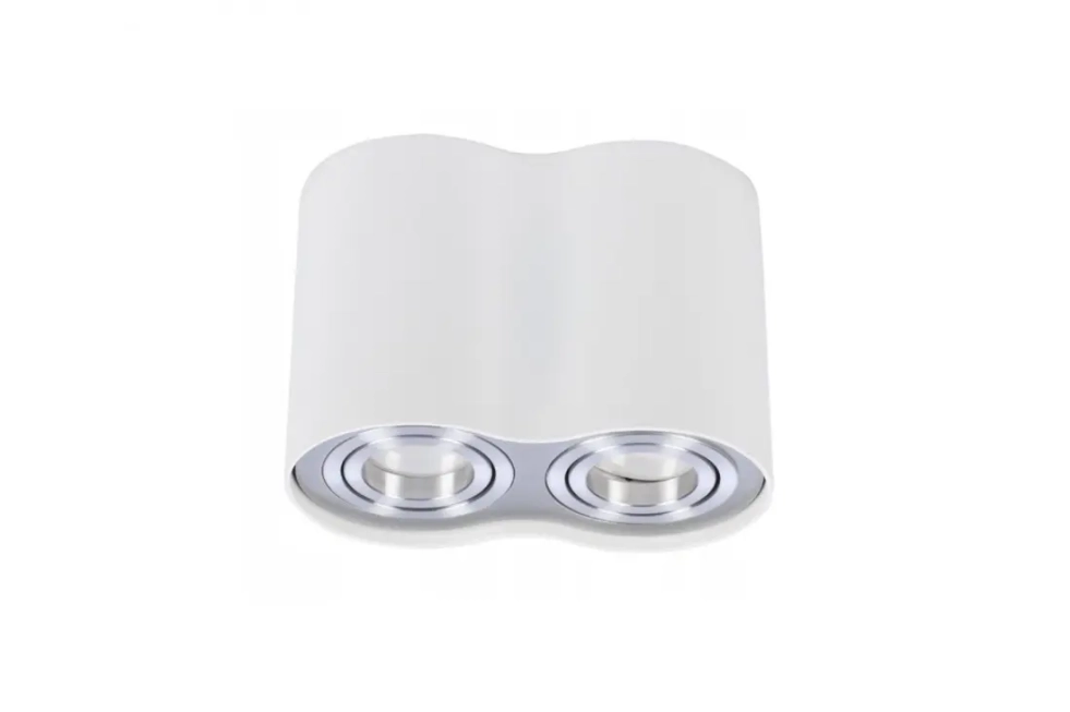 Bodové svetlá - Azzardo Moderní bodové svítidlo Bross 2 bílé-hliníkové