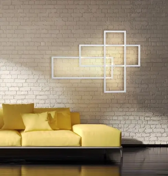 Nástenné svietidlá - Azzardo LED nástěnné svítidlo Quadratus bílé
