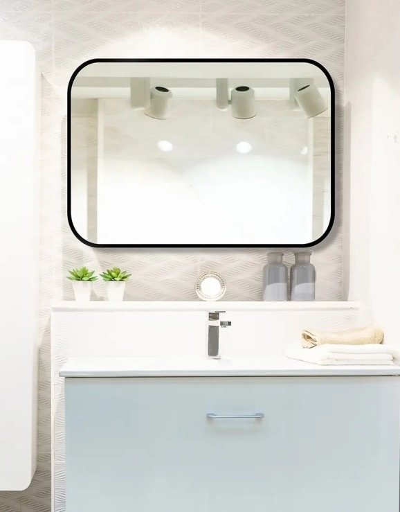 Zrkadlá do kúpeľne - Gaudia Zrcadlo Mirel SLIM Black