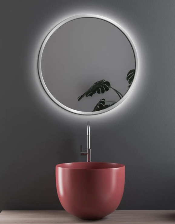 Zrkadlá do kúpeľne - Gaudia Zrcadlo Nordic Silver LED