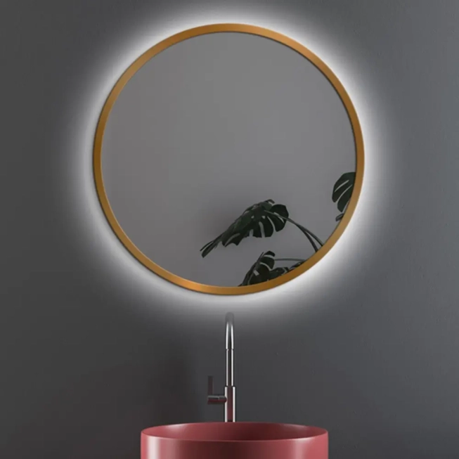 Zrkadlá do kúpeľne - Gaudia Zrcadlo Nordic Gold LED