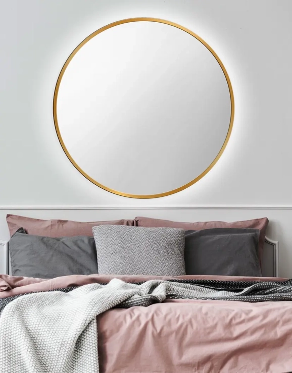 Zrkadlá do kúpeľne - Gaudia Zrcadlo Nordic Gold LED