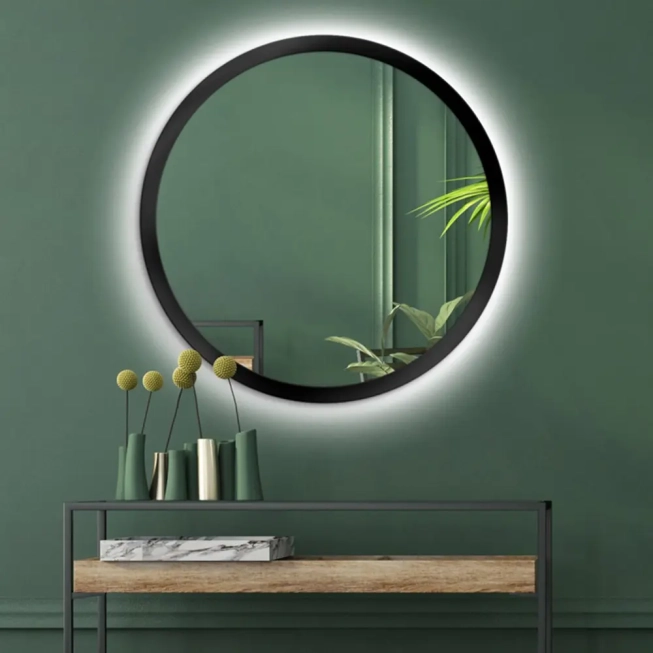 Zrkadlá do kúpeľne - Gaudia Zrcadlo Balde Black LED