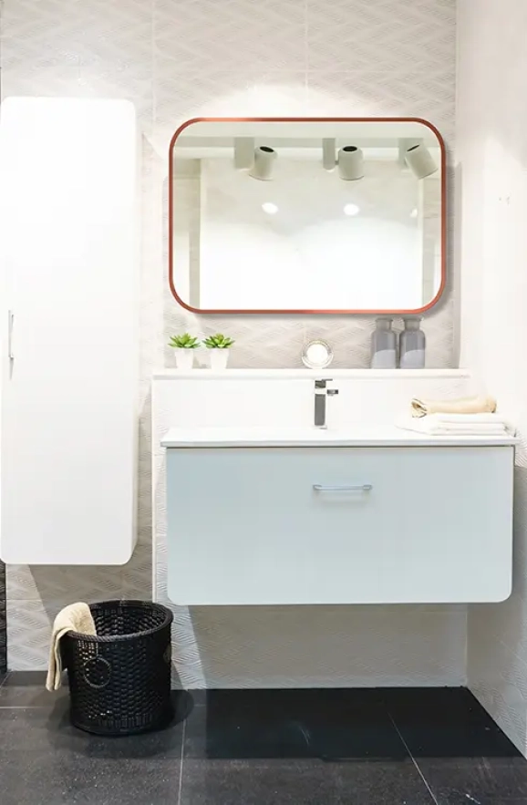 Zrkadlá do kúpeľne - Gaudia Zrcadlo Mirel SLIM Copper