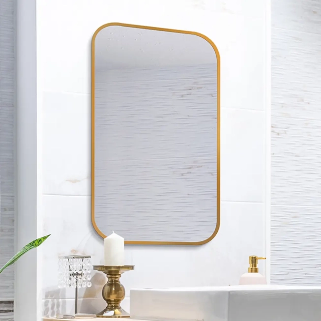 Zrkadlá do kúpeľne - Gaudia Zrcadlo Mirel SLIM Gold